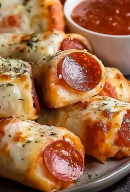 High Protein Pepperoni Pizza Rolls
