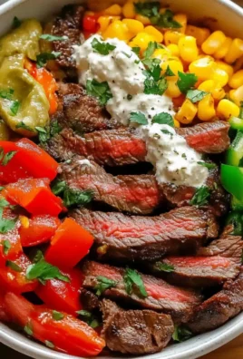 High Protein Steak Fajita Bowl Low Carb