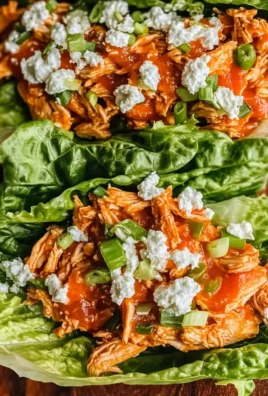 Buffalo Chicken Lettuce Wraps