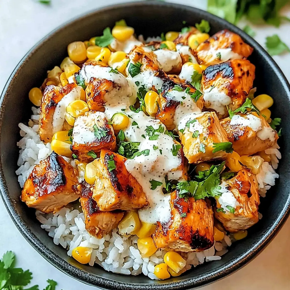 Easy Street Corn Chicken Rice Bowl