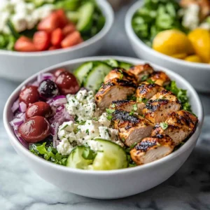 High-Protein Greek Chicken Bowls