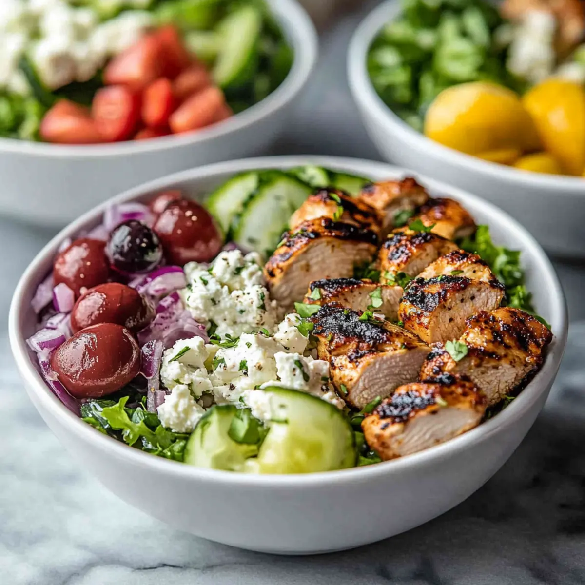 High-Protein Greek Chicken Bowls