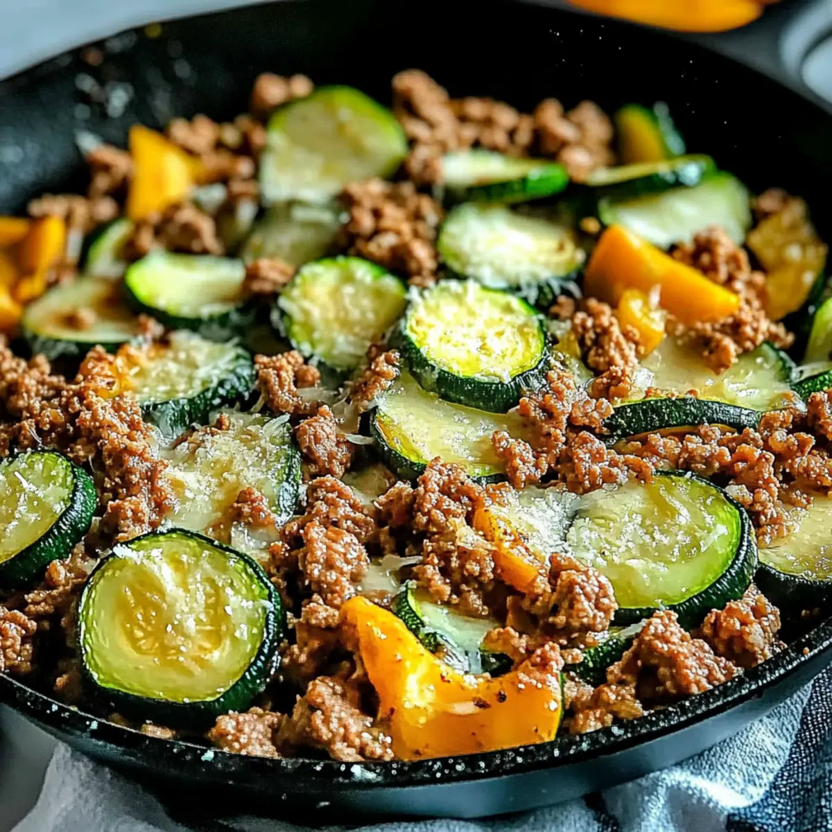 Ground Turkey and Zucchini Skillet