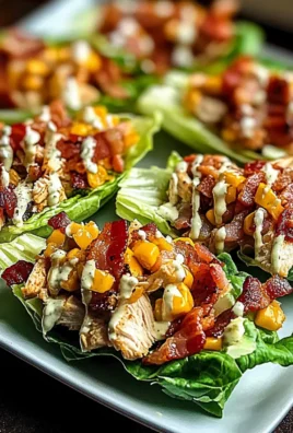 Chicken Bacon Ranch Lettuce Boats
