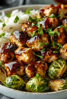 Air Fryer Sweet Chili Chicken and Brussels Sprouts
