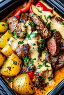 High Protein Creamy Chipotle Steak Potato Meal Prep