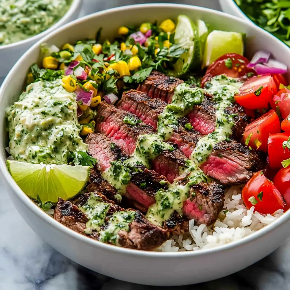 Cilantro Lime Steak Bowls