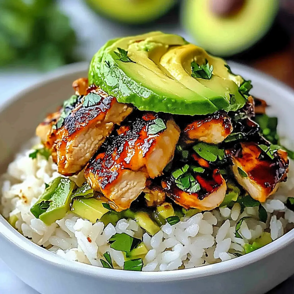 Honey Lime Chicken Avocado Rice