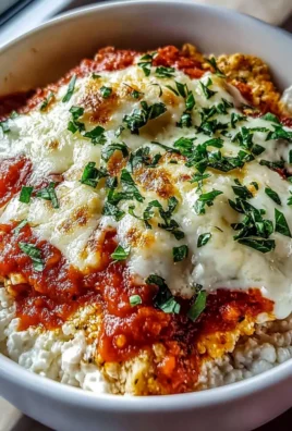 High Protein Chicken Parm Cottage Cheese Bowl