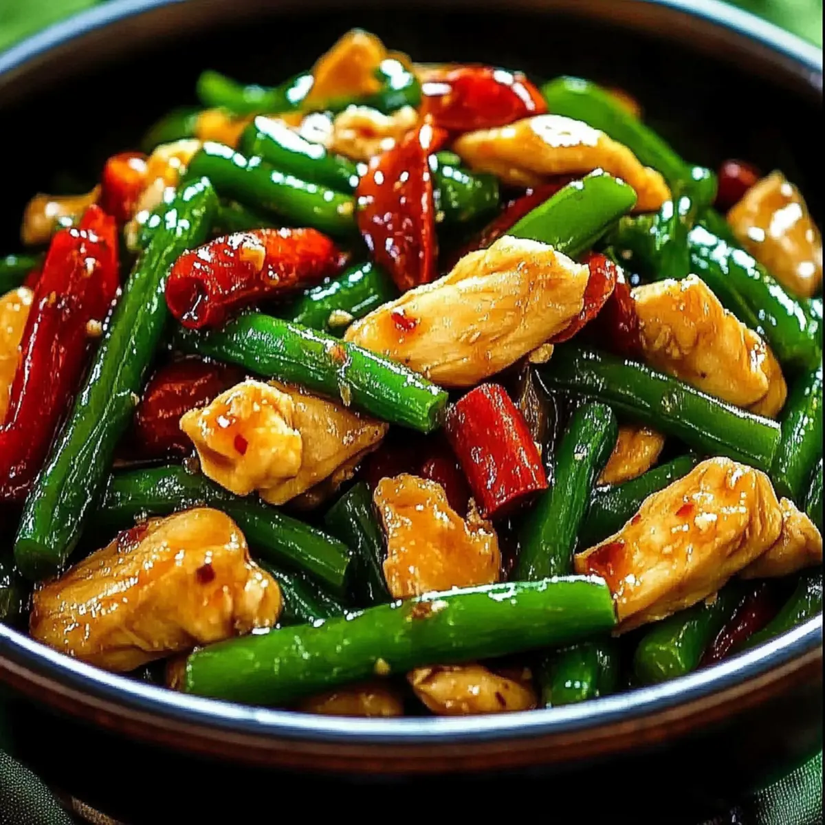 Chicken and Green Bean Stir Fry