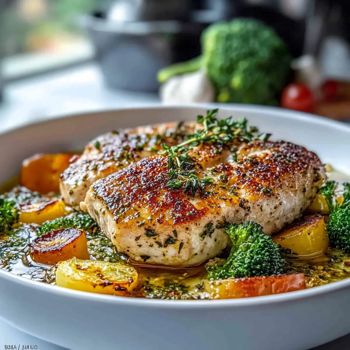 Quick and Easy Low Carb High Protein Meal with Garlic: Juicy Finish