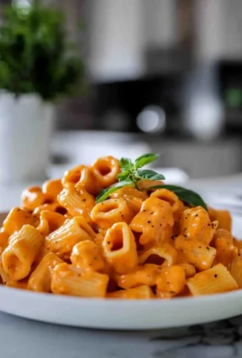 High Protein Creamy Roasted Red Pepper Pasta