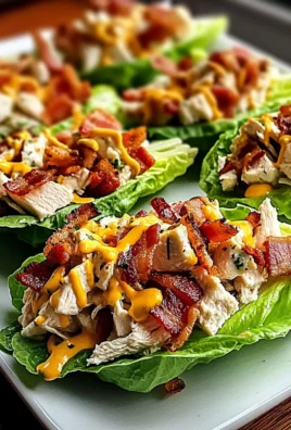 Chicken Bacon Ranch Lettuce Boats
