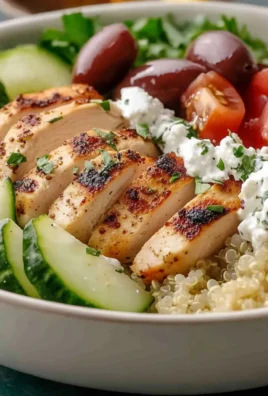 Sunny Greek Chicken Bowls with Lemony Quinoa
