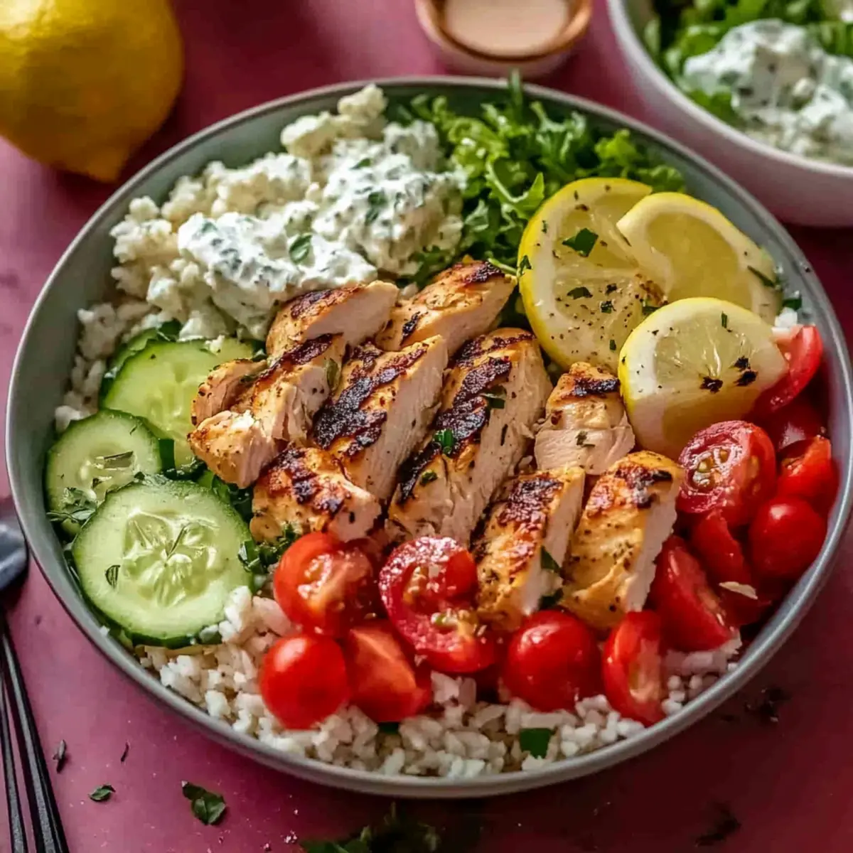 Quick High-Protein Greek Chicken Bowls