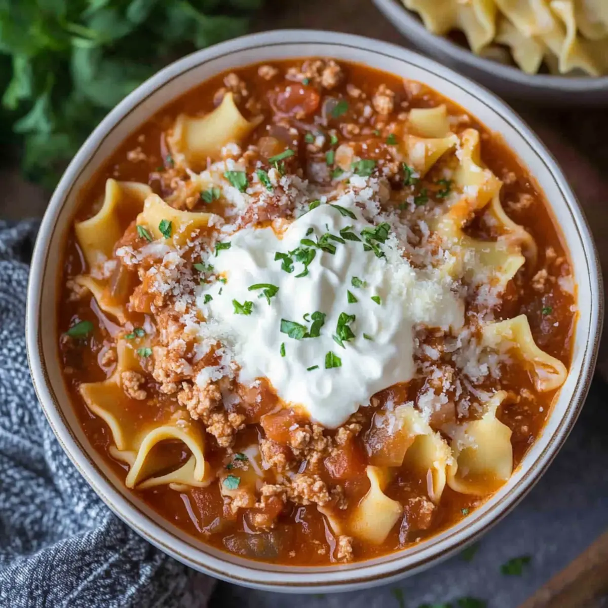 Easy Lasagna Soup Recipe
