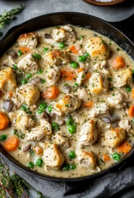 Crustless Chicken Pot Pie Skillet