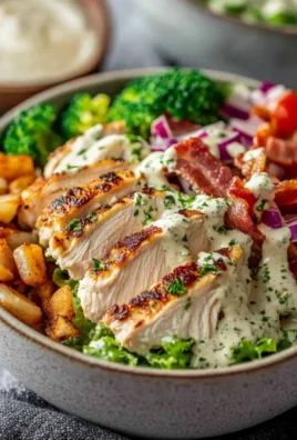 Chicken Bacon Ranch Keto Bowls