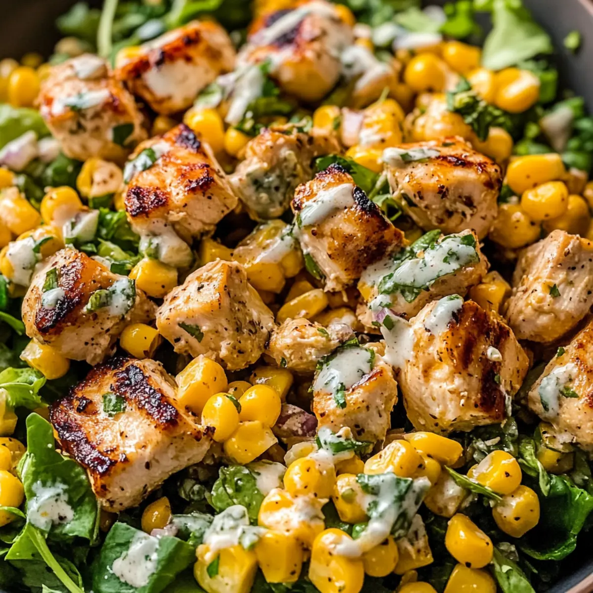 High Protein Chicken Street Corn Salad