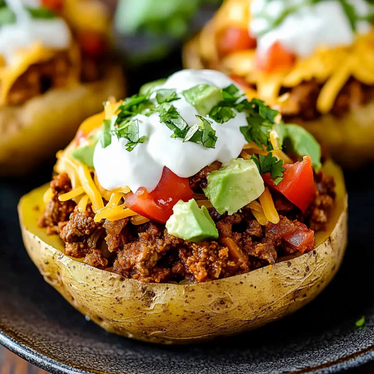 Loaded Taco Potatoes