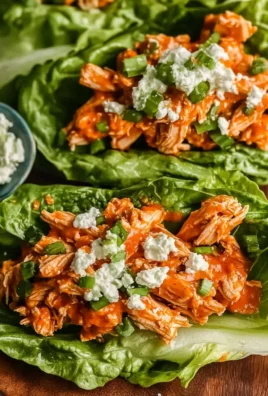 Buffalo Chicken Lettuce Wraps