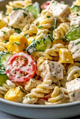 Creamy Ranch Protein Pasta Salad