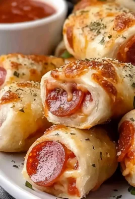 High Protein Pepperoni Pizza Rolls