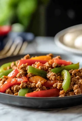 Ground Turkey and Peppers