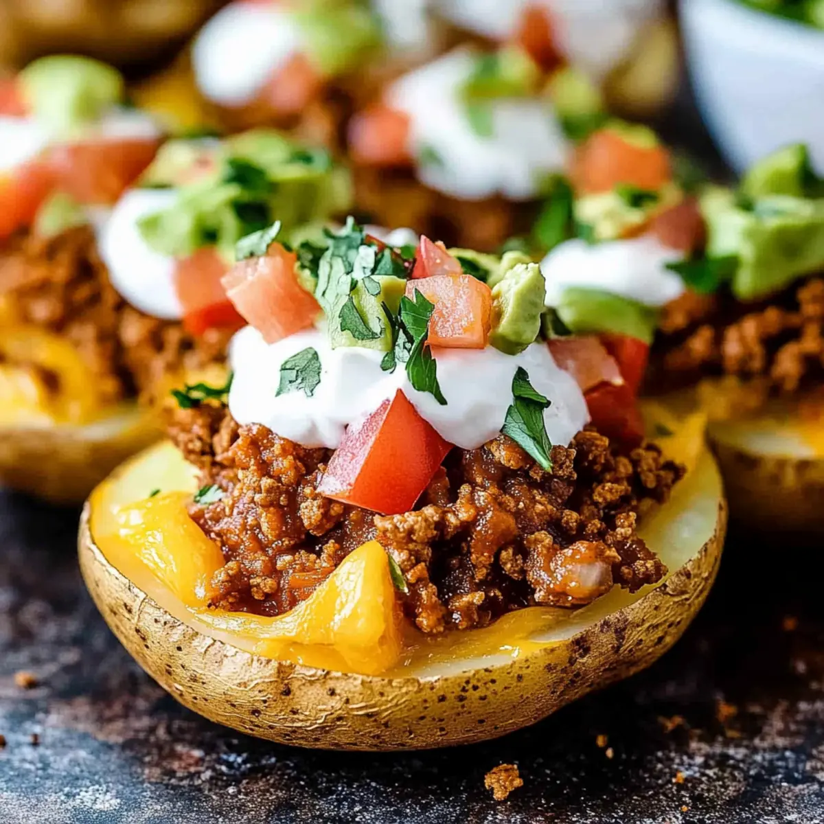 Loaded Taco Potatoes