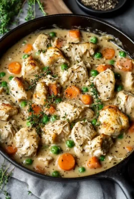 Crustless Chicken Pot Pie Skillet