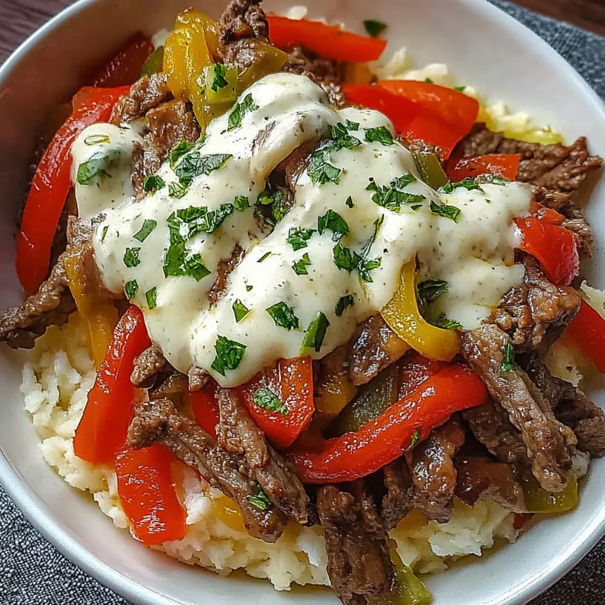 Philly Cheesesteak Bowl