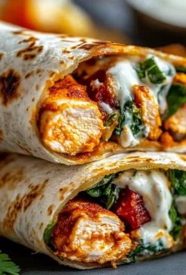 Crispy Air Fryer Chicken Mozzarella Wraps