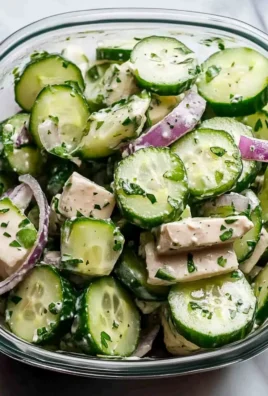 High Protein Cucumber Salad
