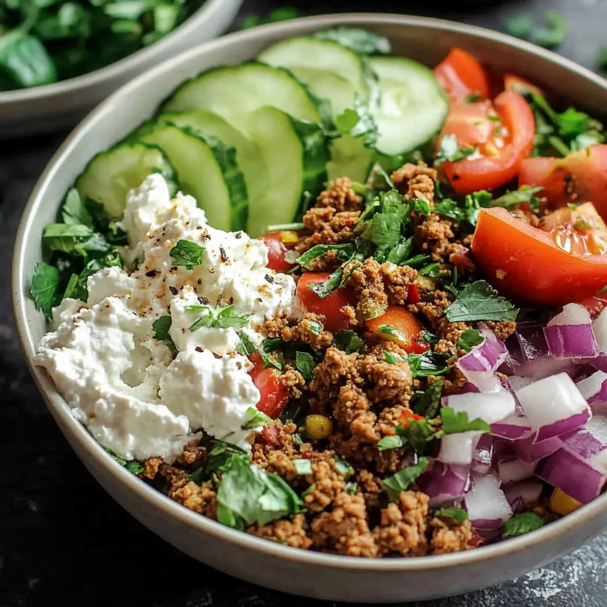 Mediterranean Ground Turkey Bowls
