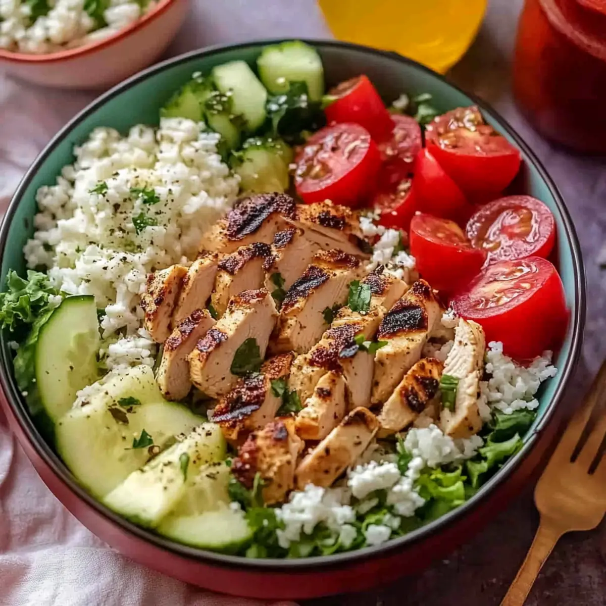 Quick High-Protein Greek Chicken Bowls