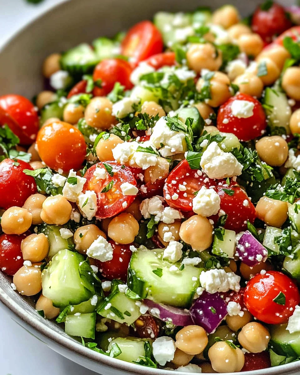 10-Minute Mediterranean Chickpea Salad