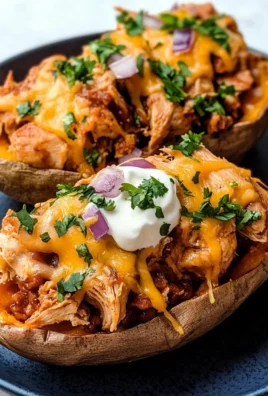 BBQ Chicken Stuffed Sweet Potatoes