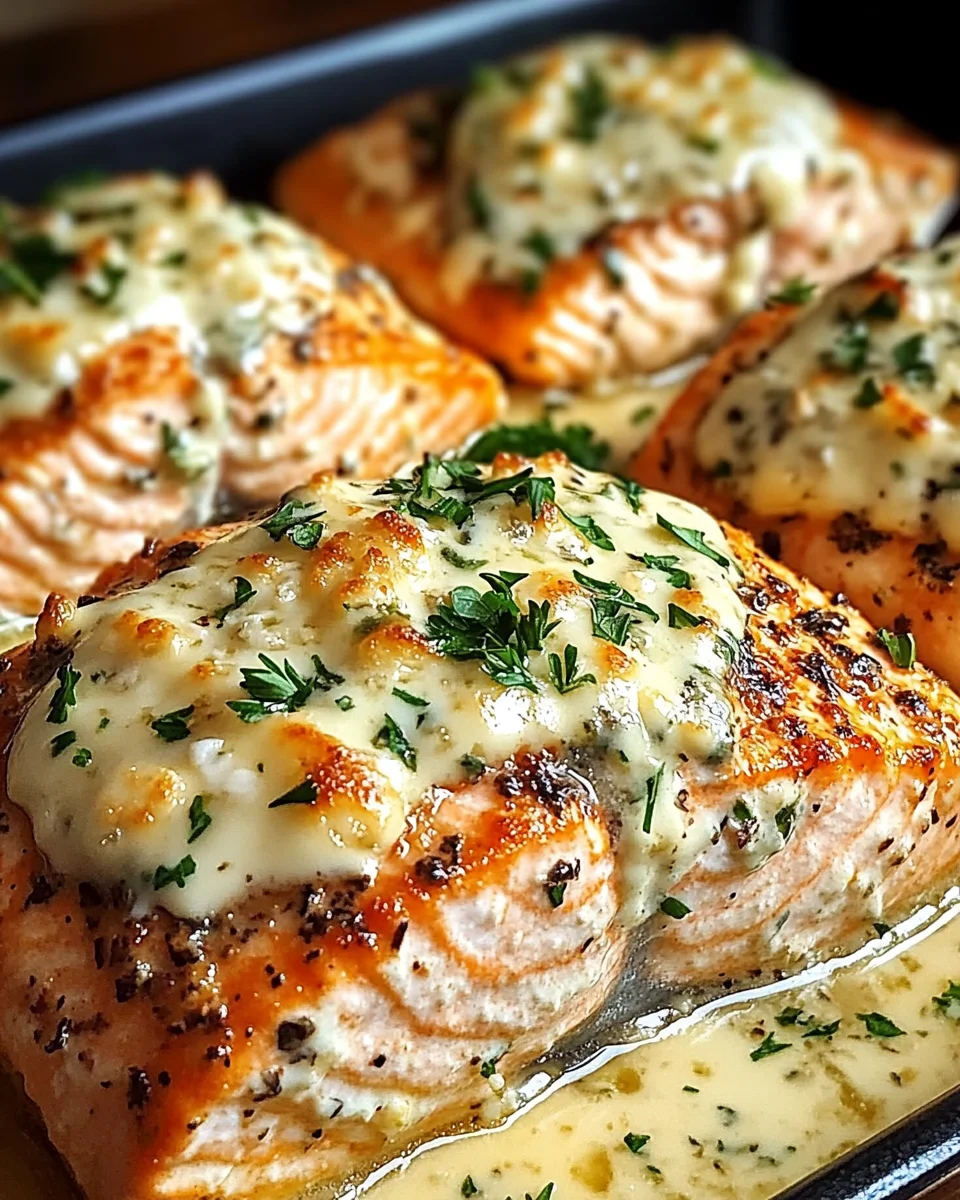 Baked Boursin Salmon