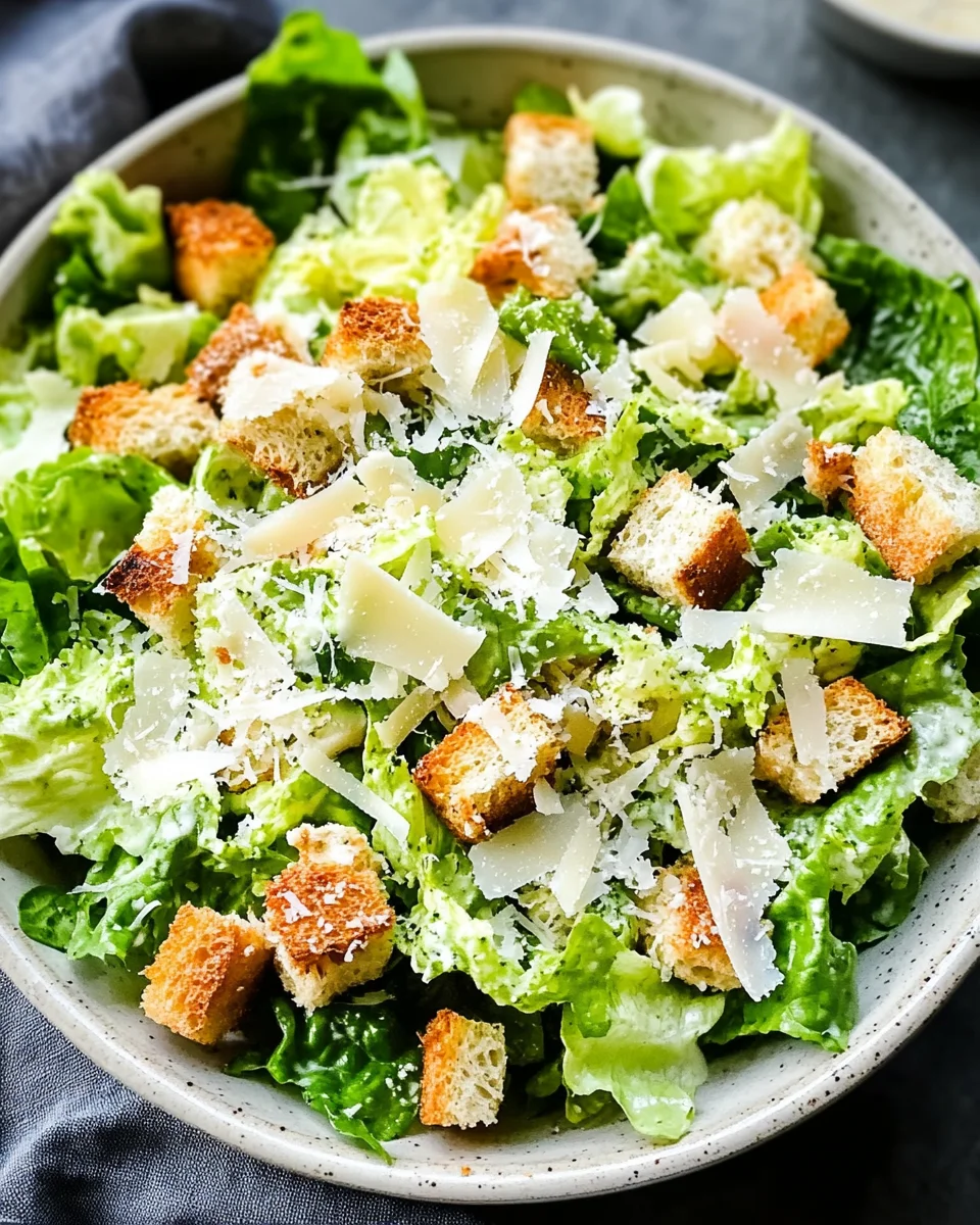 Best Caesar Salad Recipe with Salad Dressing from Scratch