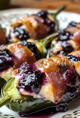 Blueberry Brie Jalapeño Poppers