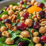 Brighten Your Day with Cranberry Walnut Chickpea Salad Delight