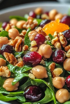 Brighten Your Day with Cranberry Walnut Chickpea Salad Delight