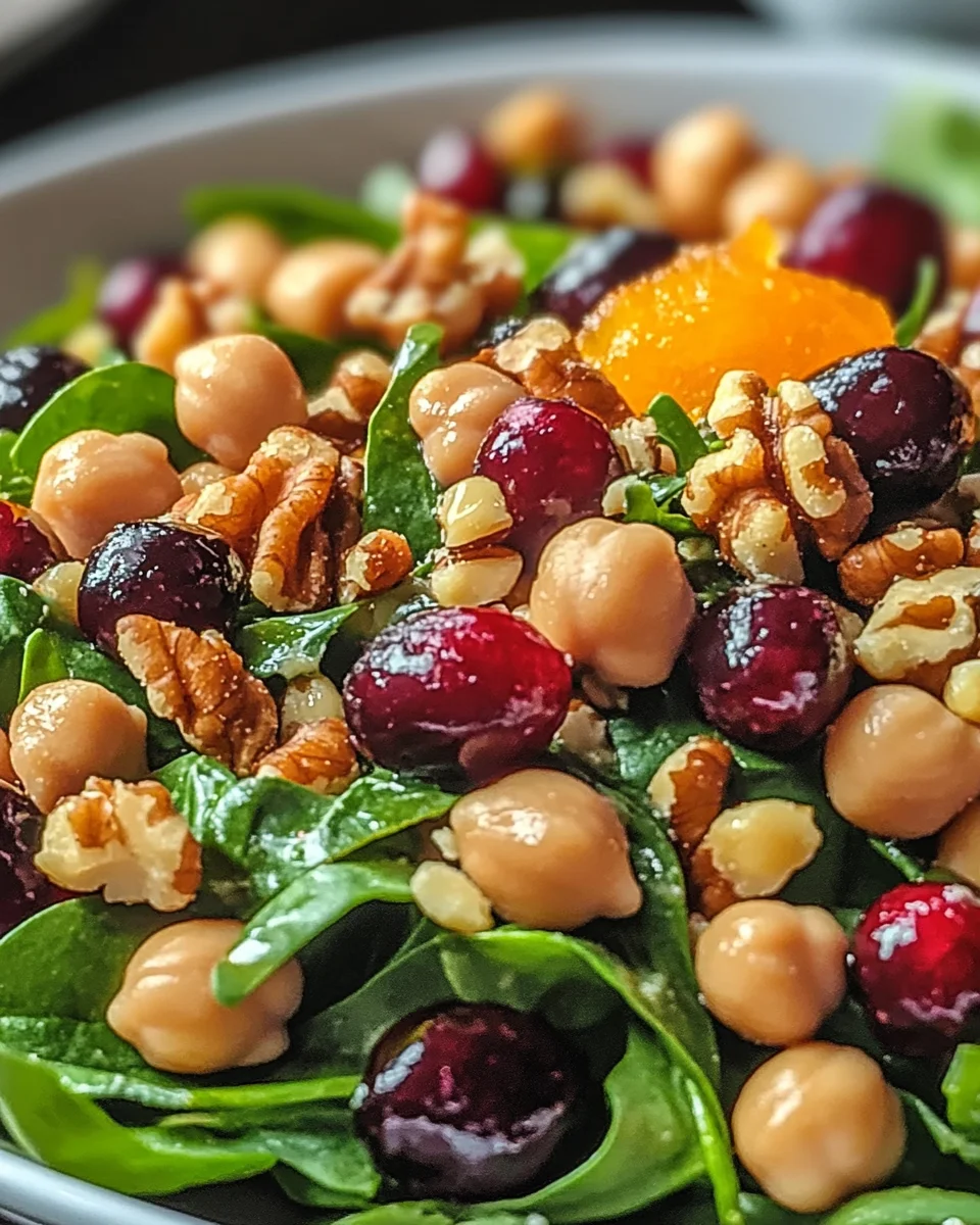 Brighten Your Day with Cranberry Walnut Chickpea Salad Delight
