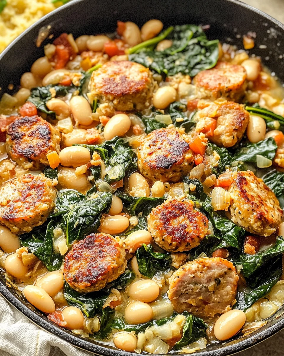 Chicken Sausage White Bean Skillet