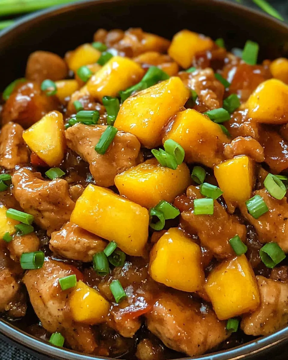 Chinese Style Mango Chicken Stir Fry Recipe