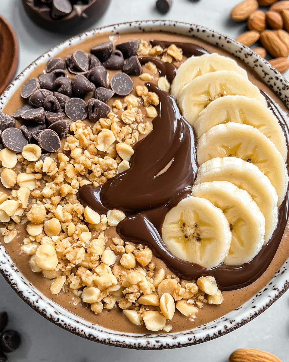Chocolate Peanut Butter Smoothie Bowl
