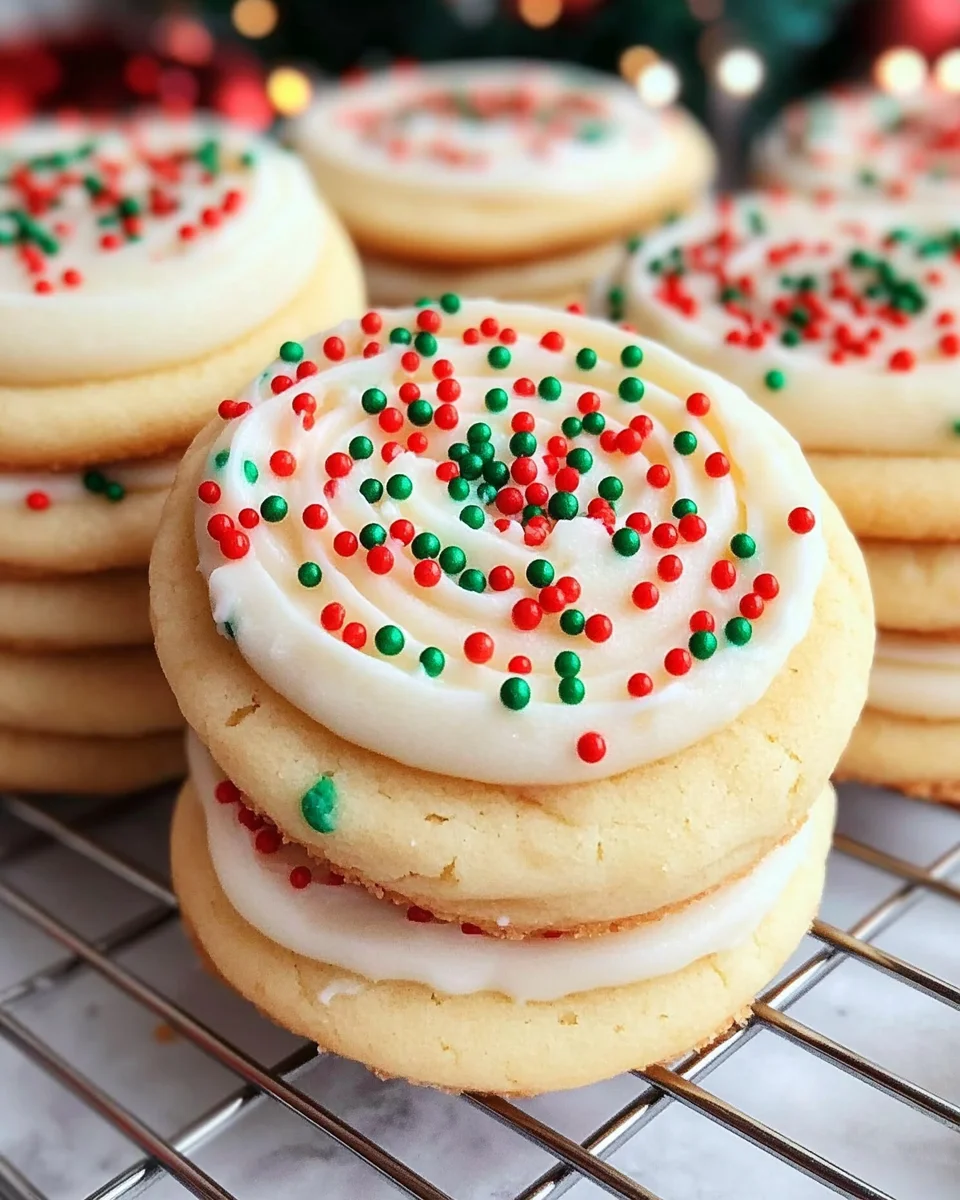 Christmas Sugar Cookies (Crumbl Copycat)
