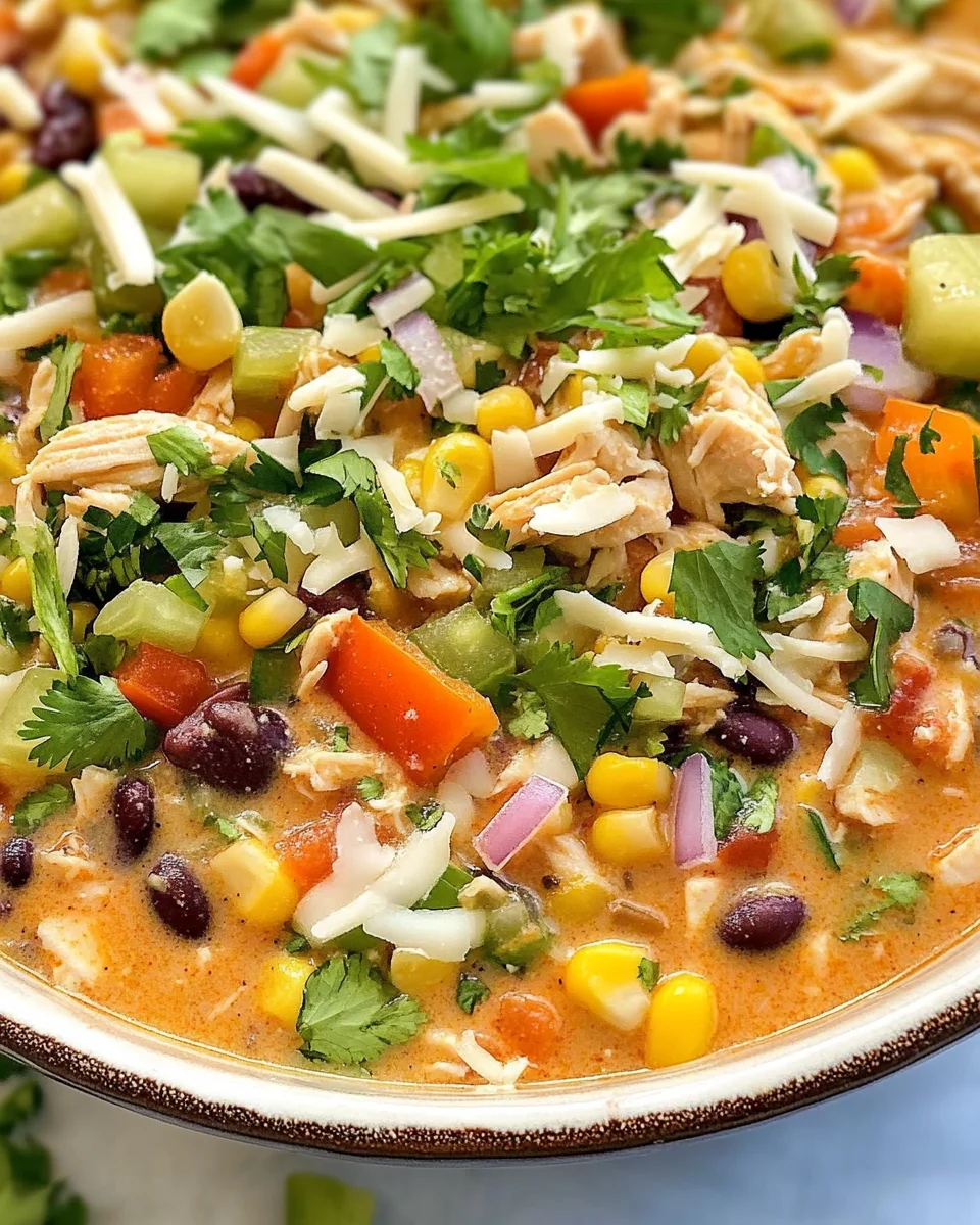 Creamy Chicken Enchilada Soup (Easy One-Pot Recipe)