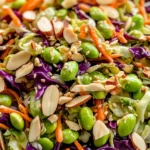 Crunchy Cabbage and Edamame Salad with Sesame Ginger Dressing