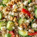 Cucumber Quinoa Feta Salad